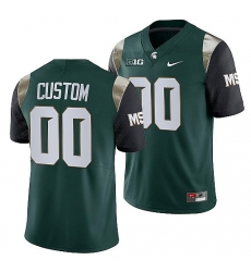 Michigan State Spartans Custom Green College Football Men Jersey Michigan State Spartans Custom Green College Football Men Jersey