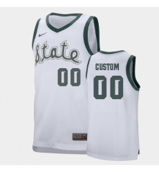 Michigan State Spartans Custom White Replica College Basketball Jersey Michigan State Spartans Custom White Replica College Basketball Jersey