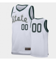 Michigan State Spartans Custom White Retro Performance College Basketball Jersey Michigan State Spartans Custom White Retro Performance College Basketball Jersey