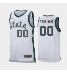 Michigan State Spartans Custom White Retro Replica Men'S Jersey Michigan State Spartans Custom White Retro Replica Men'S Jersey