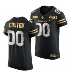 Ohio State Buckeyes Custom Black 2021 College Football Playoff Championship Golden Authentic Jersey Ohio State Buckeyes Custom Black 2021 College Football Playoff Championship Golden Authentic Jersey