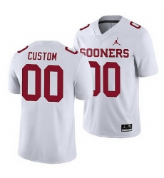 Oklahoma Sooners Custom White Game Men'S Jersey Oklahoma Sooners Custom White Game Men'S Jersey