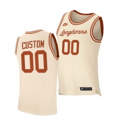 Texas Longhorns Custom Cream Retro Texas Longhorns Jersey Texas Longhorns Custom Cream Retro Texas Longhorns Jersey