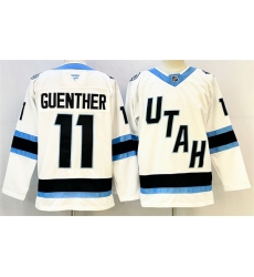 Men Utah Mammoth 11 Dylan Guenther White Stitched Jersey Men Utah Mammoth 11 Dylan Guenther White Stitched Jersey