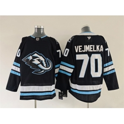 Men Utah Mammoth 70 Karel Vejmelka Navy 2025 Stitched Jersey