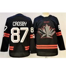 Men Canada Hockey 87 Sidney Crosby Black Stitched Jersey
