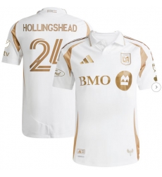 Mens LAFC Ryan Hollingshead adidas White 2025 Secondary Authentic Player Jersey