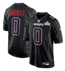 Christian Gonzalez New England Patriots Nike Super Bowl LX Patch Carbon Fashion Game Jersey Black Christian Gonzalez New England Patriots Nike Super Bowl LX Patch Carbon Fashion Game Jersey Black
