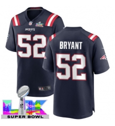 Men Women youth New England Patriots #52 Marcus Bryant 2025 2026 Super Bowl LX F U S E Stitched NFL Jersey Blue