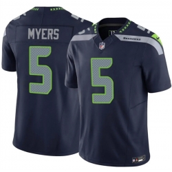 Men Seattle Seahawks 5 Jason Myers Navy 2025 F U S E Vapor Untouchable Limited Stitched Football Jersey
