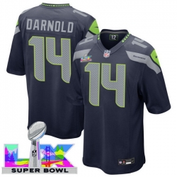 Men Women Youth Seattle Seahawks #14 Sam Darnold 2025 2026 Super Bowl LX F U S E Stitched NFL Jersey Blue