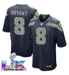 Men Women Youth Seattle Seahawks #8 Coby Bryant 2025 2026 Super Bowl LX F U S E Stitched NFL Jersey Blue