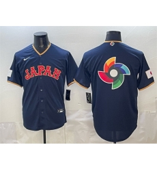 Men Japan Baseball Team Big Logo Navy 2026 World Baseball Classic Road Stadium Stitched Jersey Men Japan Baseball Team Big Logo Navy 2026 World Baseball Classic Road Stadium Stitched Jersey