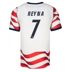 USA 2026 FIFA World Cup Soccer White Jersey Set ( Have Shorts ) Giovanni Reyna #7