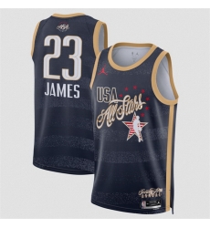Men 2026 All Star LeBron James Navy Stitched Basketball Jersey Men 2026 All Star LeBron James Navy Stitched Basketball Jersey
