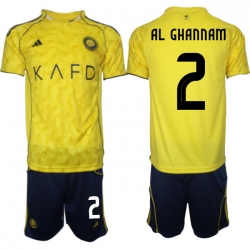 Men Al Nassr 2026 Soccer Jerseys Yellow #2 AL GHANNAM