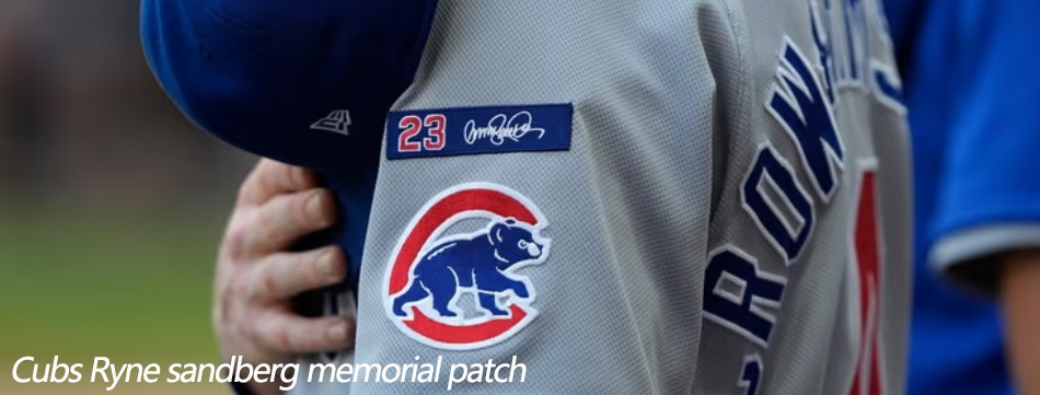 Cubs Ryne sandberg memorial patch